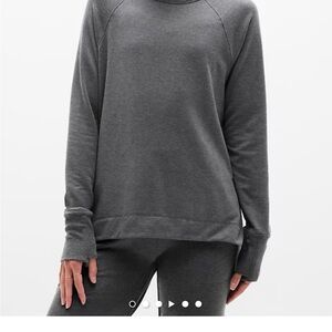 Athleta Green Coaster Lux Sweatshirt